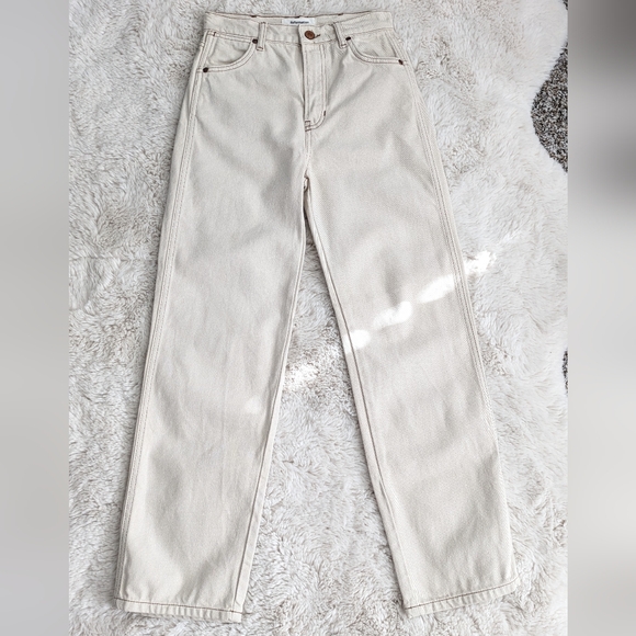 Reformation Cowboy High Rise Straight Jeans In Almond - Picture 3 of 10